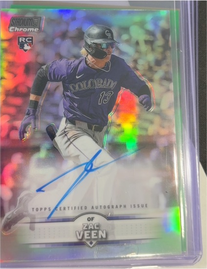 2025 Topps Stadium Club Chrome #SCCA-ZV Zac Veen — front