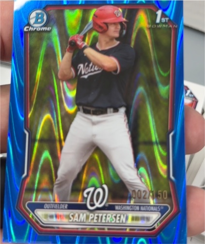 2026 Bowman Chrome #BCP-122 Sam Petersen — front