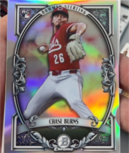 2026 Bowman Chrome Sterling #BST-10 Chase Burns — front