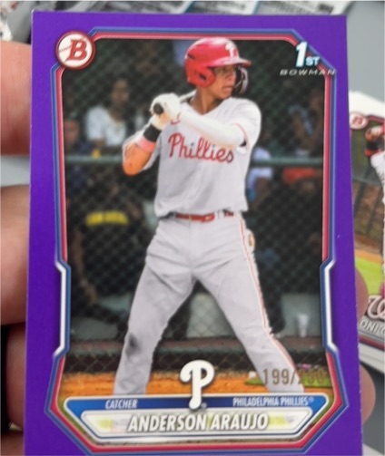 2026 Bowman #BP-8 Anderson Araujo — front