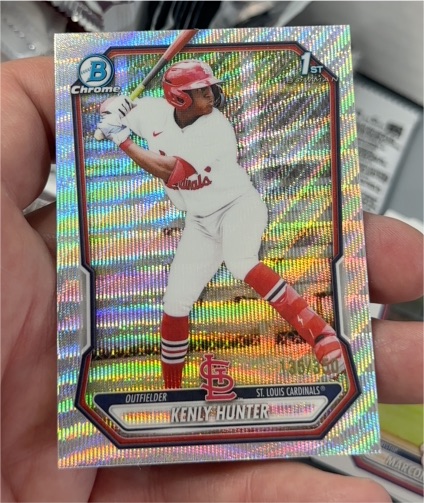 2026 Bowman Chrome #BCP-130 Kenly Hunter — front