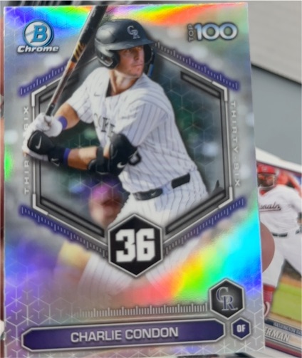2026 Bowman Chrome Top 100 #BTP-36 Charlie Condon — front
