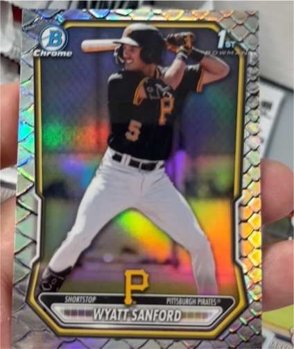 2026 Bowman Chrome #BCP-66 Wyatt Sanford — front