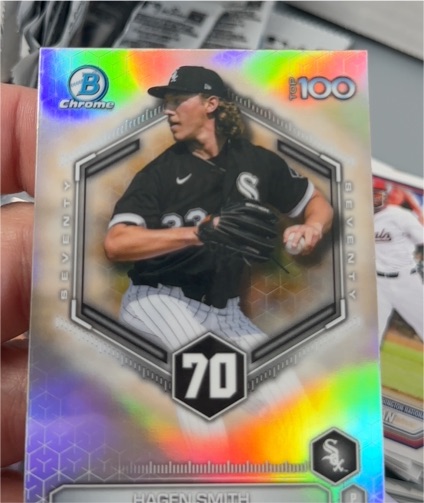 2026 Bowman Chrome Top 100 #BTP-70 Hagen Smith — front