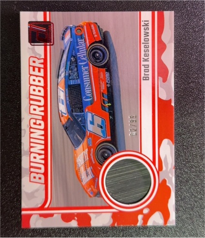2026 Donruss NASCAR #BR-BKW Brad Keselowski Burning Rubber — front