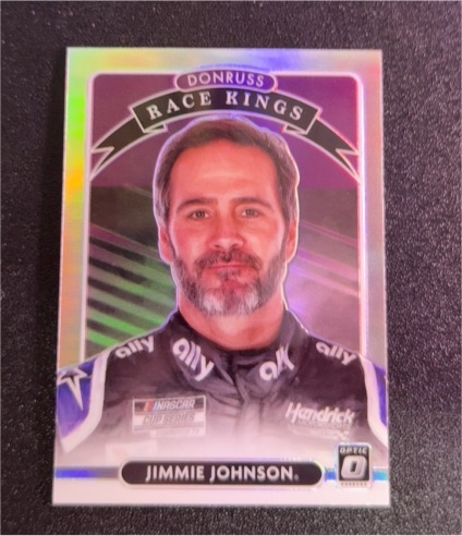 2021 Donruss Optic Racing #9 Jimmie Johnson Race Kings — front
