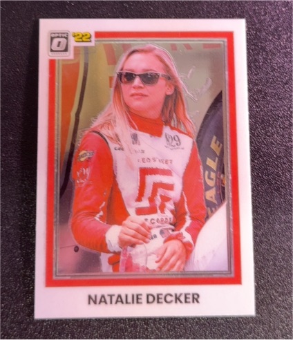 2022 Panini Donruss Optic Racing #87 Natalie Decker — front