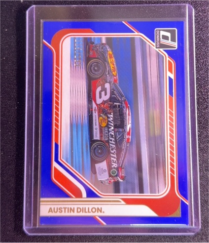 2024 Panini Donruss NASCAR #27 Austin Dillon Blue Parallel — front