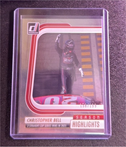 2026 Donruss NASCAR Season Highlights #5 Christopher Bell — front