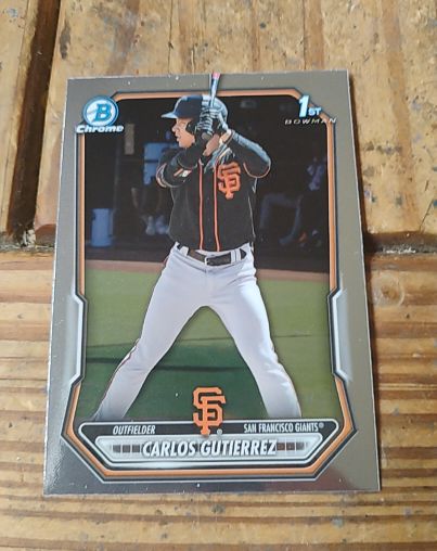 2026 Bowman Chrome #BCP-14 Carlos Gutierrez — front