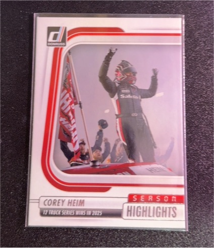 2026 Panini Donruss NASCAR Racing Season Highlights Insert #1 Corey Heim — front