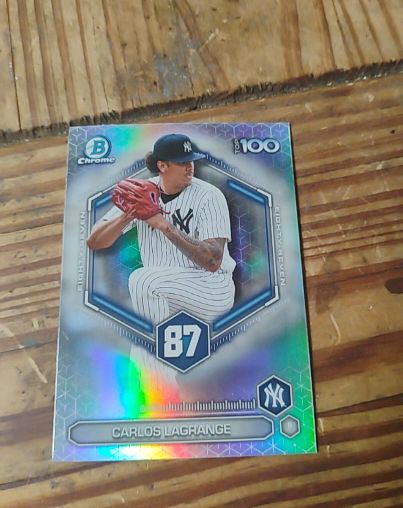 2026 Bowman Chrome Top 100 #BTP-87 Carlos Lagrange — front
