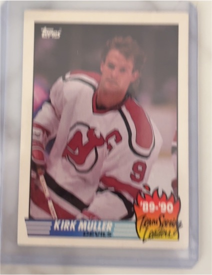1990-91 Topps #7 Kirk Muller Team Scoring Leaders — front