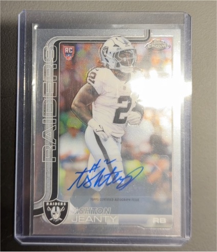 2025 Topps Chrome #RA-AJ Ashton Jeanty — front