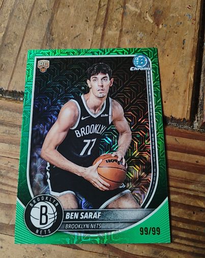 2025-26 Bowman Chrome #BCV-26 Ben Saraf — front