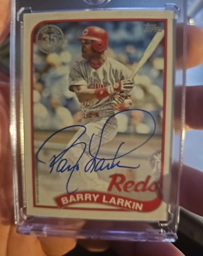 2024 Topps Series 1 #89BA-BLA Barry Larkin Auto — front