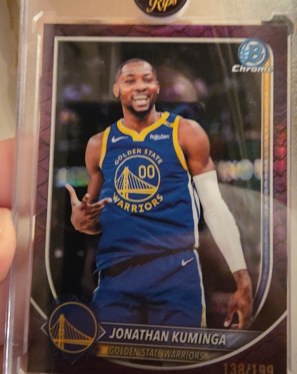 2025 Bowman Chrome #BCV-191 Jonathan Kuminga — front