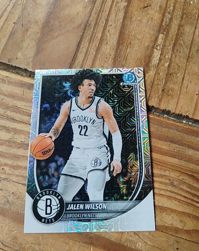 2025 Bowman Chrome #BCV-60 Jalen Wilson — front