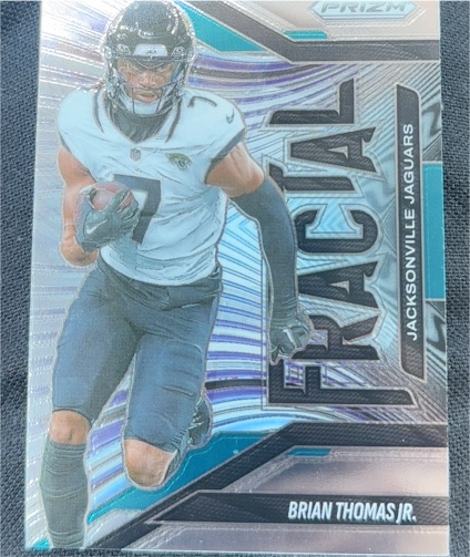 2025 Panini Prizm #9 Brian Thomas Jr. Fractal — front