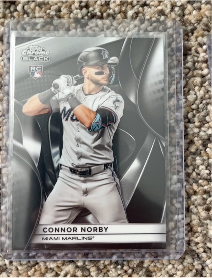 2025 Topps Chrome Black #29 Connor Norby RC — front