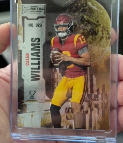 2022 SkyBox Metal Universe Champions #023 Caleb Williams — front