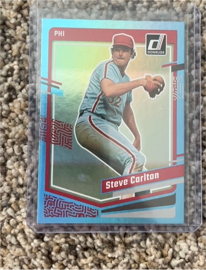 2023 Donruss #178 Steve Carlton Carolina Blue — front