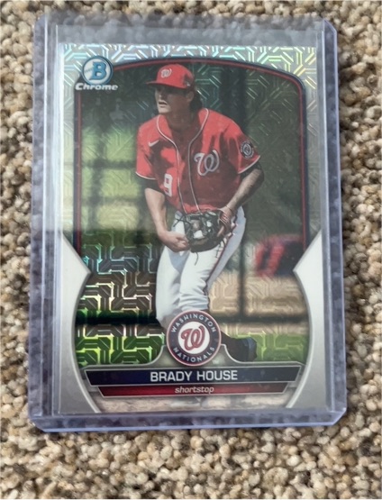 2023 Bowman Chrome #BCP-212 Brady House Mojo Refractor — front