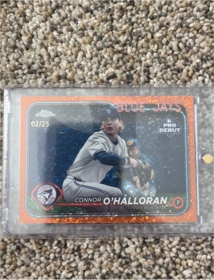 2024 Topps Pro Debut Chrome Orange Mini-Diamond #PDC-169 Connor O'Halloran — front