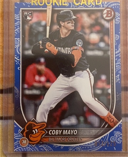 2025 Bowman #37 Coby Mayo — front