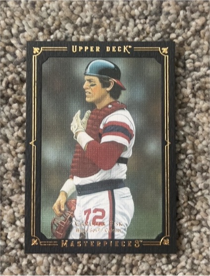 2008 Upper Deck Masterpieces #97 Carlton Fisk — front