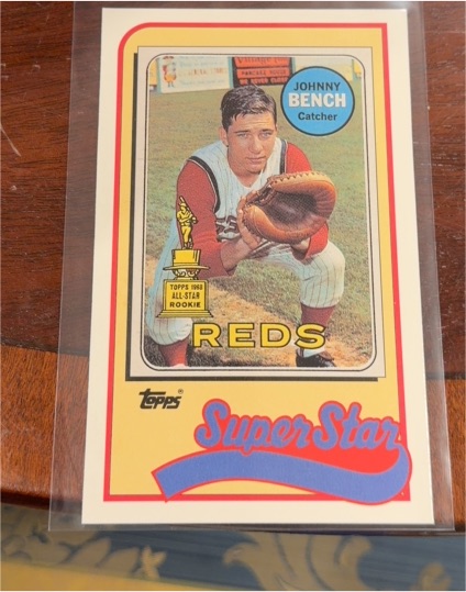 1969 Topps #430 Johnny Bench — front