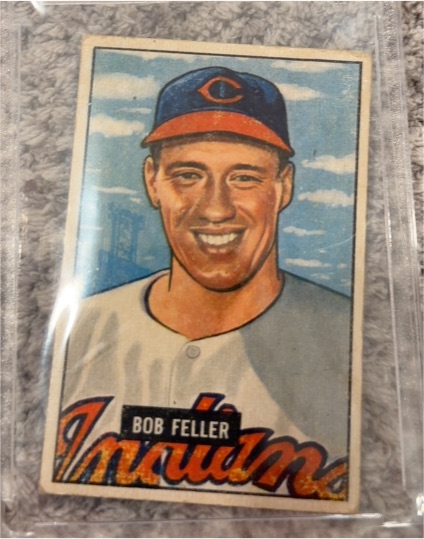 1951 Bowman #30 Bob Feller — front