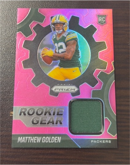 2025 Panini Prizm Rookie Gear #RGR-MGN Matthew Golden — front