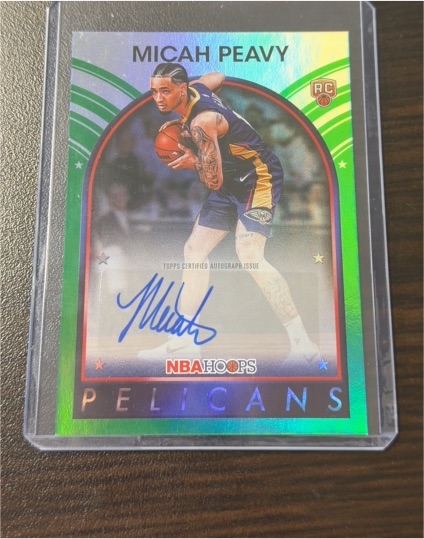 2025-26 Topps NBA Hoops #89S-MPE Micah Peavy — front