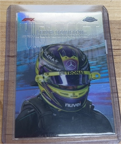 2024 Topps Chrome Formula 1 Helmet Collection #HC-6 Lewis Hamilton — front