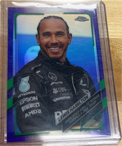 2021 Topps Chrome #50 Lewis Hamilton — front
