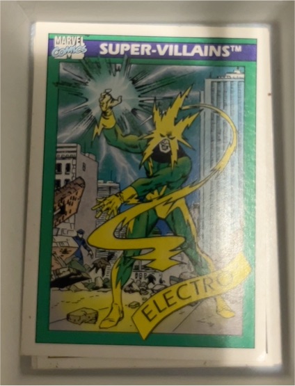 1990 Impel Marvel Universe #58 Electro — front