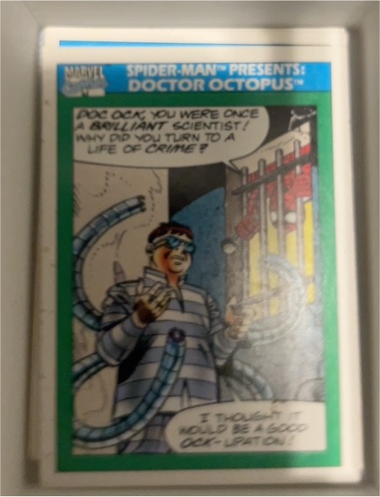 1990 Impel Marvel Universe #151 Spider-Man Presents Doctor Octopus — front
