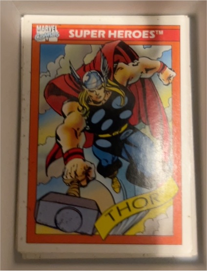 1990 Impel Marvel Universe Series 1 #18 Thor — front