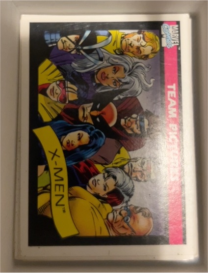 1990 Impel Marvel Universe #139 X-Men Team Pictures — front
