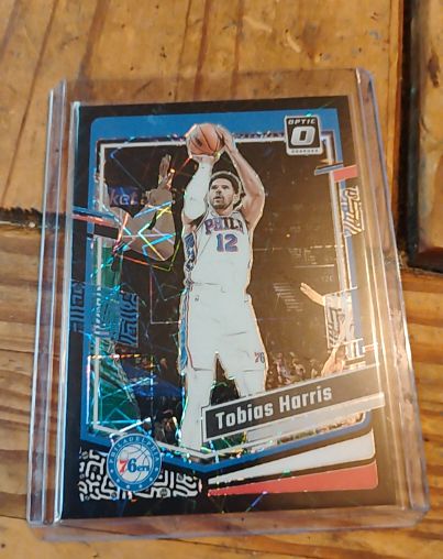 2023-24 Donruss Optic #136 Tobias Harris Blue Velocity — front