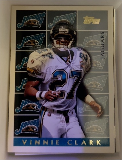 1995 Topps #456 Vinnie Clark Jacksonville Jaguars — front
