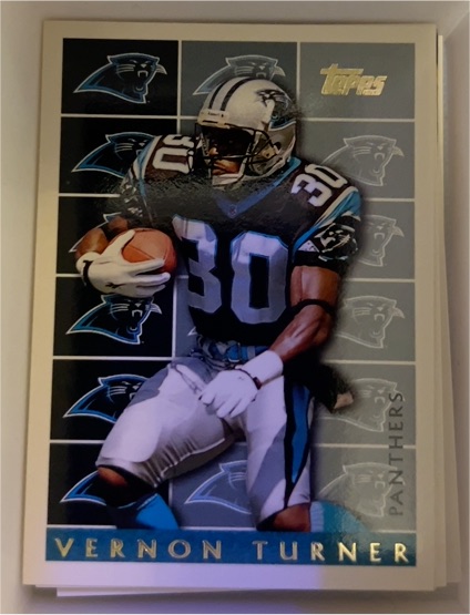1995 Topps #438 Vernon Turner Carolina Panthers — front