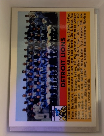 1994 Topps Archives 1956 #92 Detroit Lions — front