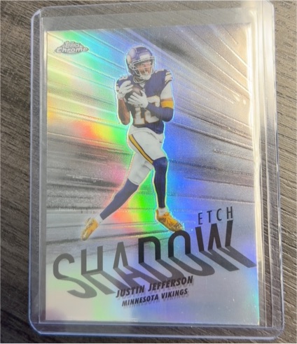 2025 Topps Chrome Shadow Etch #SE-21 Justin Jefferson — front