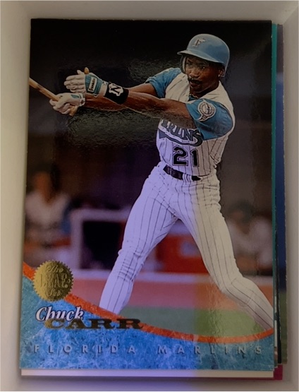 1994 Leaf #408 Chuck Carr Florida Marlins — front