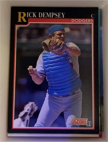 1991 Score #816 Rick Dempsey — front
