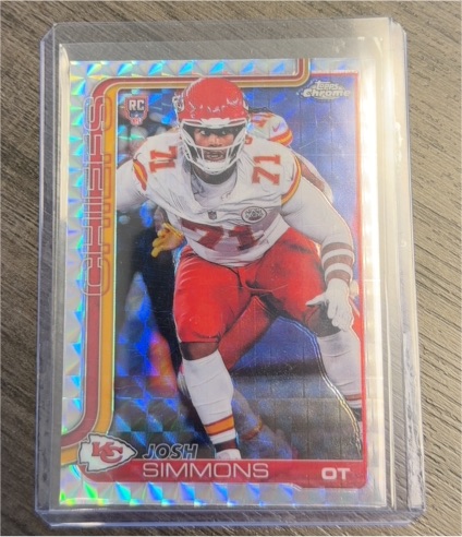 2025 Topps Chrome #304 Josh Simmons — front