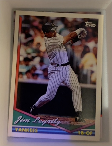 1994 Topps #728 Jim Leyritz — front