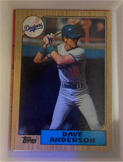 1987 Topps #73 Dave Anderson — front